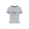 Chloé Baby Fit T-shirt With Logo In Cotton Jersey In Black