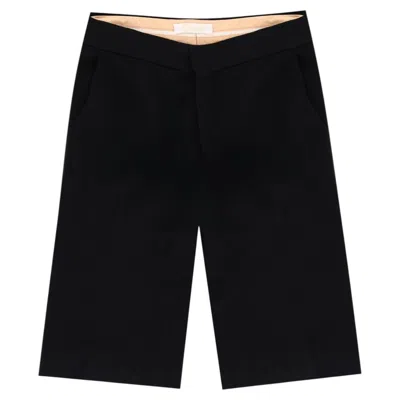 Pre-owned Chloé Chloe Tailored Bermuda Shorts In Black