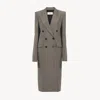 Chloé Tailored Coat In Wool & Cotton Tweed Black Size 8 100% Wool, Horn Bubalus Bubalis, Farmed, Coo India In Black