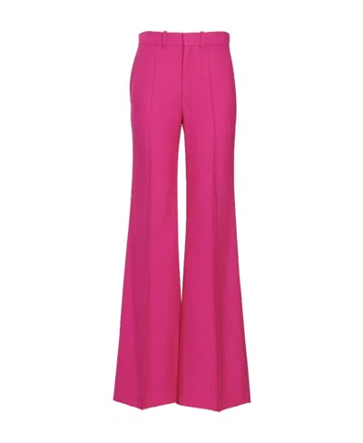 Chloé Tailored Concealed-front Trousers In Pink