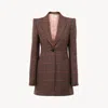 Chloé Tailored Jacket In Check Wool