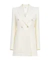 Chloé Double-breasted Wool-blend Longline Blazer In Coconut Milk
