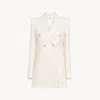 Chloé Tailored Jacket In Cotton-mix Jacquard In White