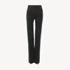 Chloé Tailored Pants In Wool Gabardine In Black