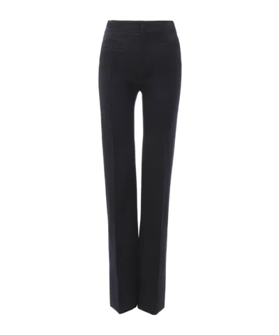 Chloé Tailored Pants In Wool Gabardine In Black