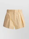 Chloé Cotton Canvas Mini Shorts
