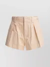 Chloé Tailored Pleated Shorts With Functional Pockets