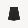 Chloé Chloe Virgin Wool Shorts Women In Black
