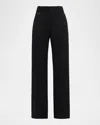 Chloé Tailored Stretch Wool Trousers In Black