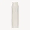 Chloé Pantalon De Costume En Coton Brossé Femme Blanc Taille 42 100% Coton In White