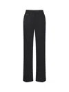 Chloé Tailored Trousers In Grain De Poudre Wool In Black