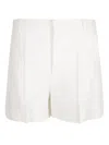 Chloé Tailored White Shorts With Aesthetic In White