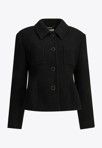 Chloé Tailored Wool Blazer In Black