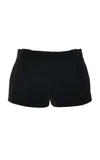 Chloé Tailored Velvet Mini Shorts Trousers Black In Black