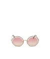 Chloé Tally Seashell-frame Sunglasses In Pink
