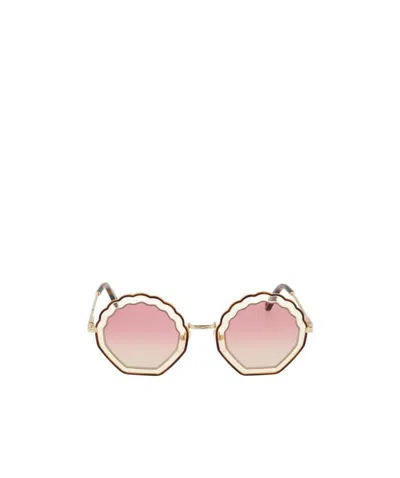 Chloé Tally Seashell-frame Sunglasses In Pink