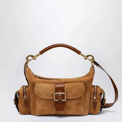 Chloé Tan Coloured Suede Camera Bag In Brown