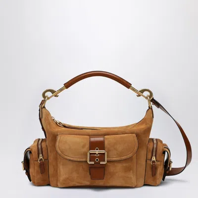 CHLOÉ CHLOÉ TAN COLOURED SUEDE LEATHER CAMERA BAG