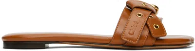 CHLOÉ TAN MAE SANDALS