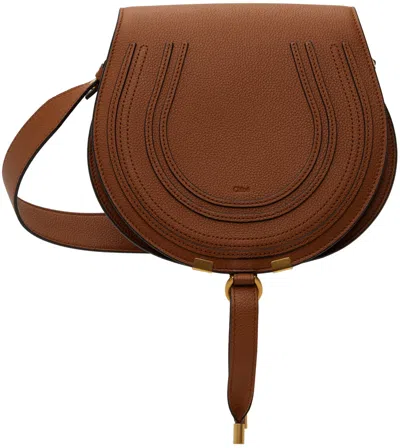 Chloé Tan Marcie Saddle Bag In 25m Tan