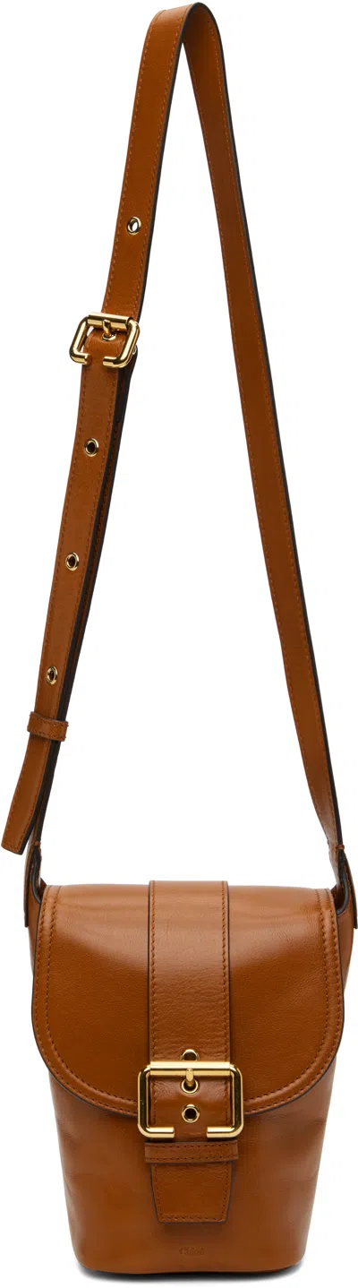 Chloé Tan Mini Camera Bag In 26m Clay Brown