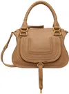 Chloé Chloè Marcie Small Leather Handbag In 26x Light Tan
