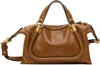 Chloé Tan Small Paraty 24 Bag In 26m Clay Brown
