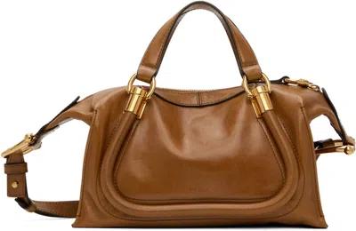 Chloé Tan Small Paraty 24 Bag In 26m Clay Brown