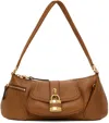 Chloé Womens Clay Brown The 99 Padlock-embellishment Leather Shoulder Bag In 26m Clay Brown
