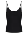 Chloé Ribbed Wool Tank Top In Black