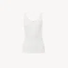 Chloé Tank Top In Cotton Jersey In White