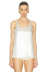 Chloé Tank Top In Silver Cloud