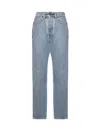 Chloé Light Indigo High-waisted Tapered Jeans In Blue