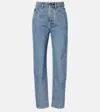 Chloé Light Indigo High-waisted Tapered Jeans In Blue
