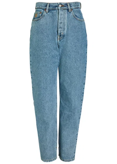 Chloé Chloe Tapered-leg Jeans In Blue