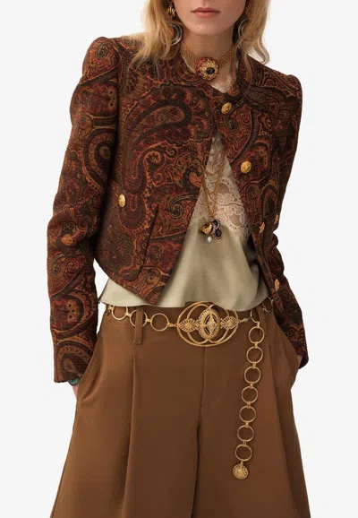 CHLOÉ TAPESTRY JACQUARD TAILORED JACKET