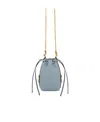 Chloé Tasche Leather Bucket Bag In Gray