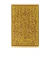 Chloé Cotton Toweling Scarf With Floral Jacquard Motif In Brown