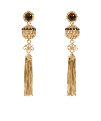 Chloé Tassel Earrings In Gold
