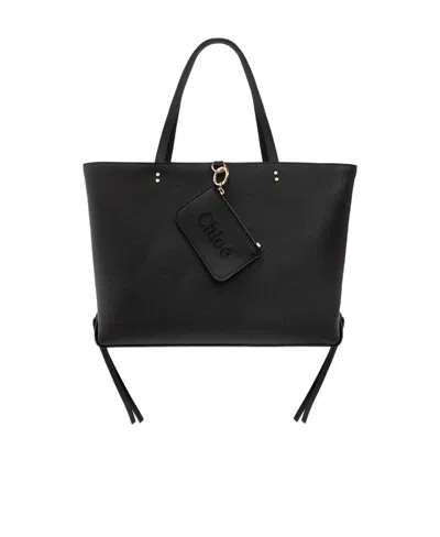 Chloé Tassel Handbag In Black