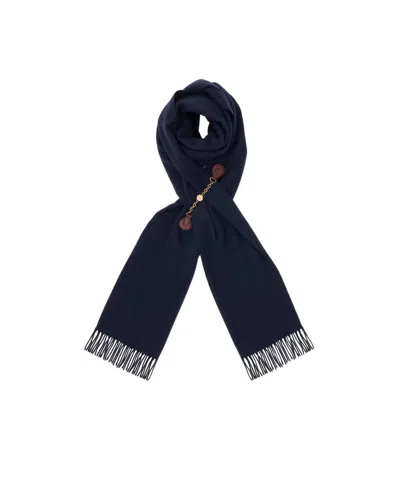 Chloé Tassel Scarf In Blue