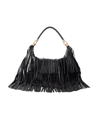 Chloé Tassel Shoulder Bag In Black