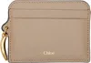 Chloé Taupe Banana Card Holder In 20e Boyish Brown