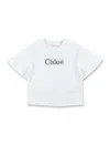 Chloé Slogan-print Cotton T-shirt In Panna