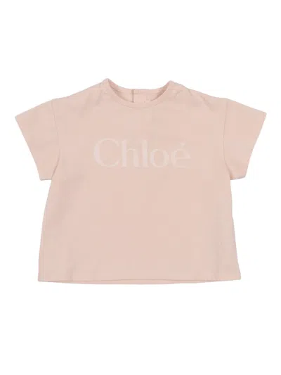 Chloé Kids'  Tee Shirt In Neutral
