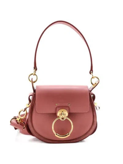 Pre-owned Chloé Tess Bag Leather Small Shoulder Bag In Pink