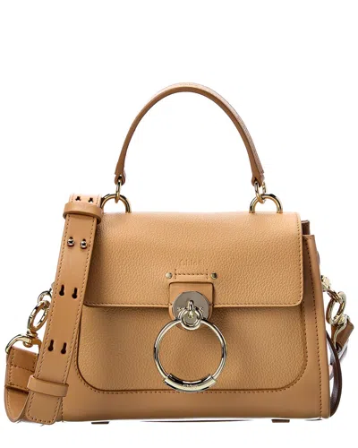 Chloé Chloe Tess Day Mini Leather Shoulder Bag In Brown