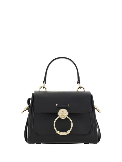 Chloé Tess Handbag In Black