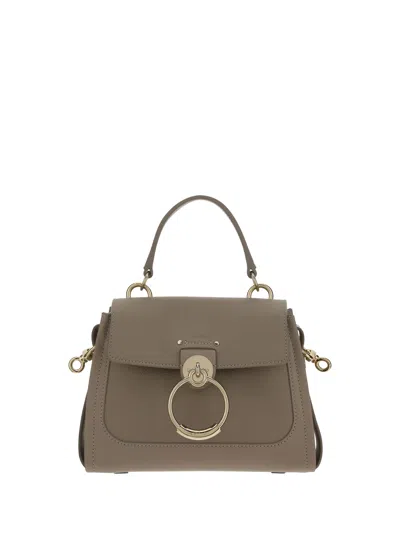 Chloé Tess Handbag In Motty Grey