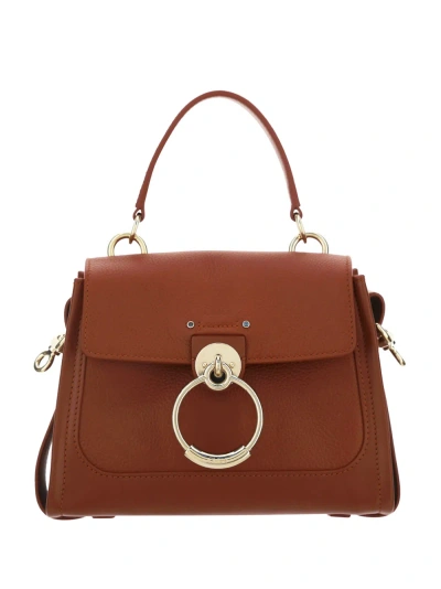 Chloé Tess Handbag In Sepia Brown